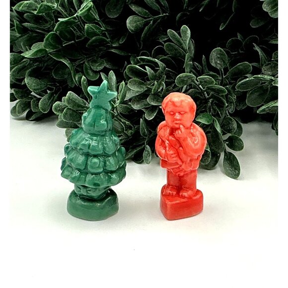 Vintage Wade England Christmas Tree & Cherub Figurines Porcelain Miniatures Gree - Picture 3 of 6